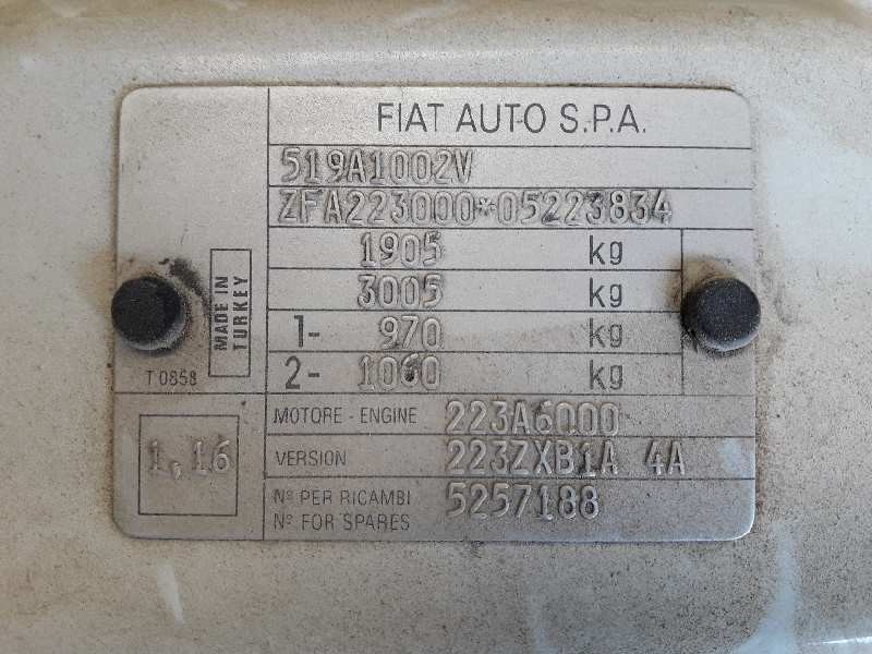 fiat doblo (119) del año 2003