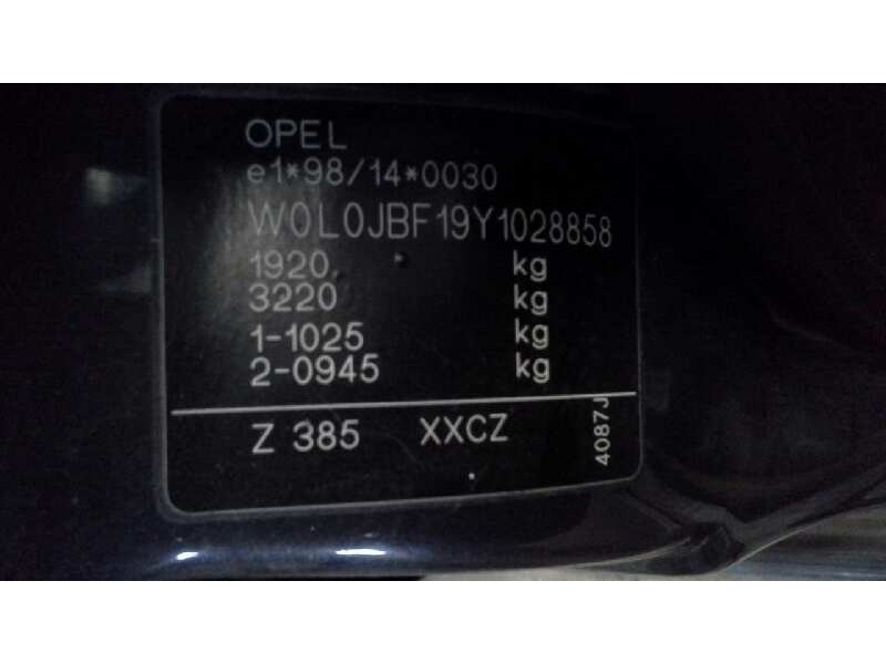 opel vectra b berlina del año 1999