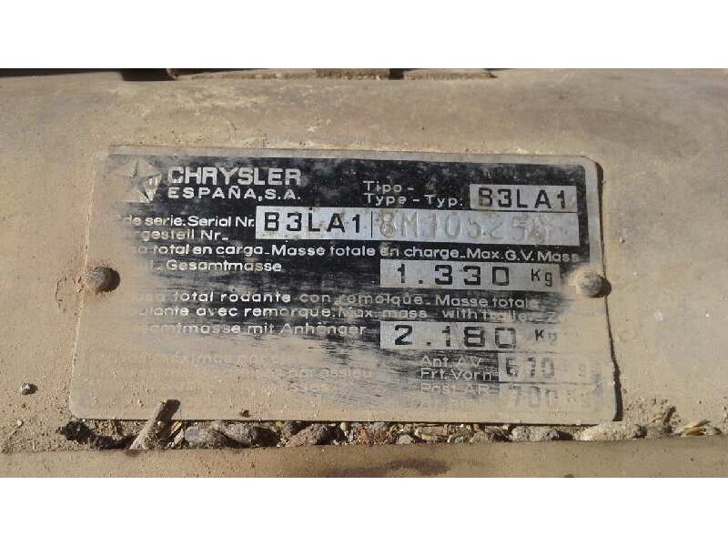 talbot simca del año 1977