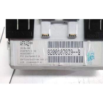 Recambio de pantalla multifuncion para renault megane ii berlina 5p expression referencia OEM IAM 8200107839B  