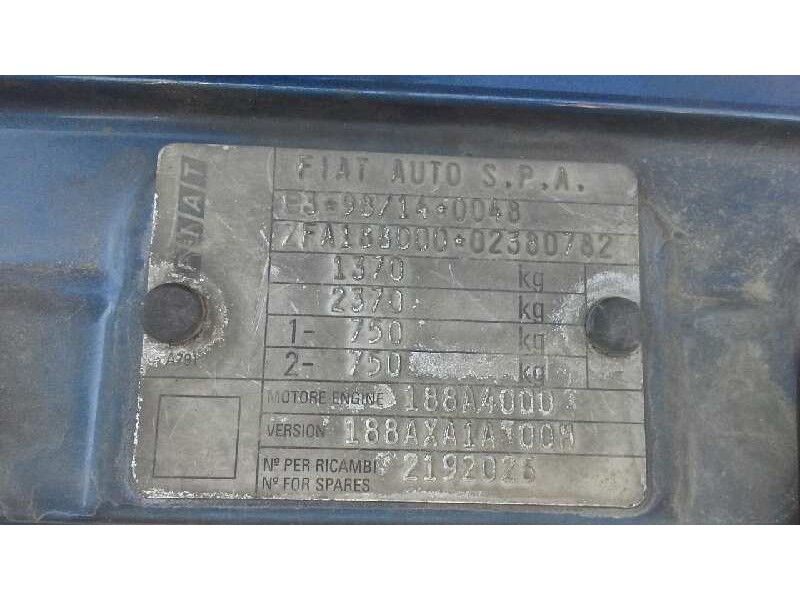 fiat punto berlina (188) del año 2002