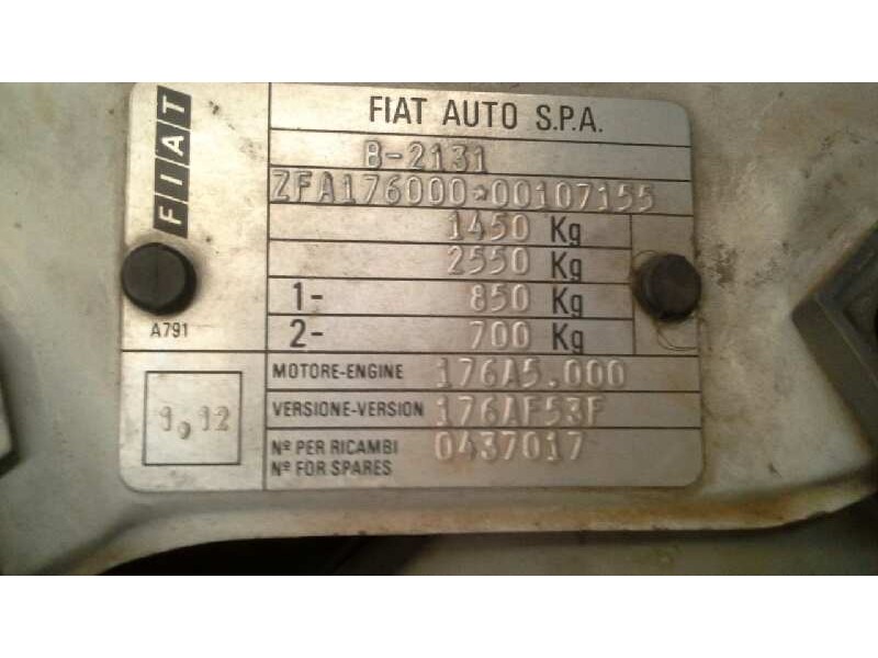 fiat punto berl. (176) del año 1994