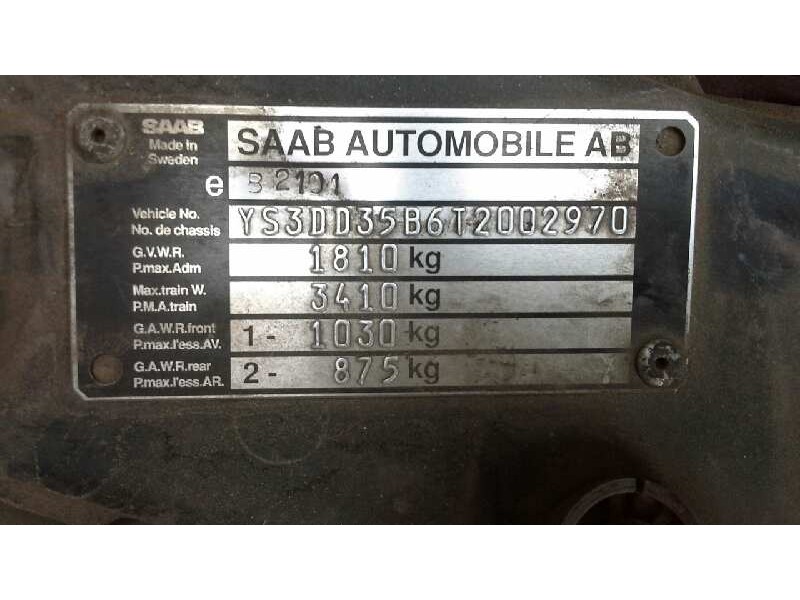 saab 900 coupé del año 1995