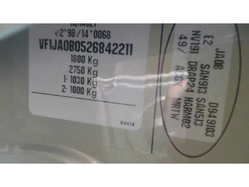 renault scenic (ja..) del año 2002