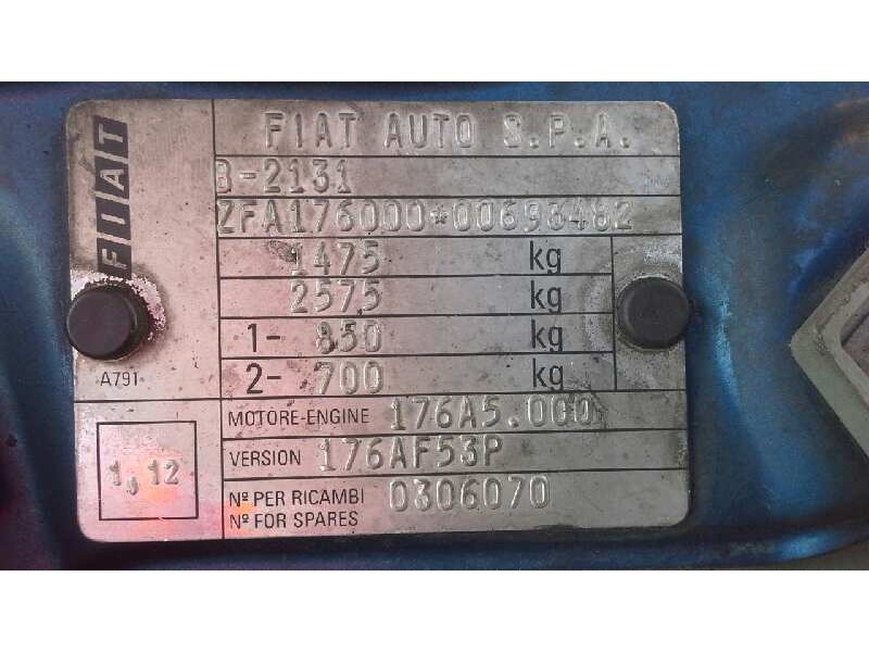 fiat punto berlina (176) del año 1996