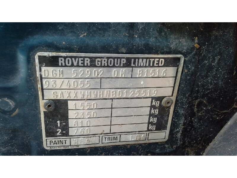 mg rover serie 200 (xw) del año 1995