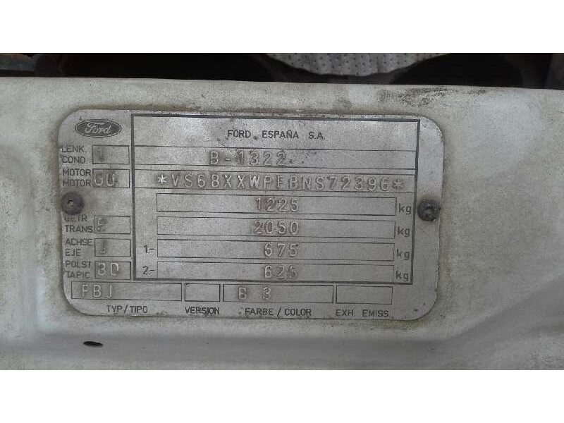 ford fiesta berl./courier del año 1992