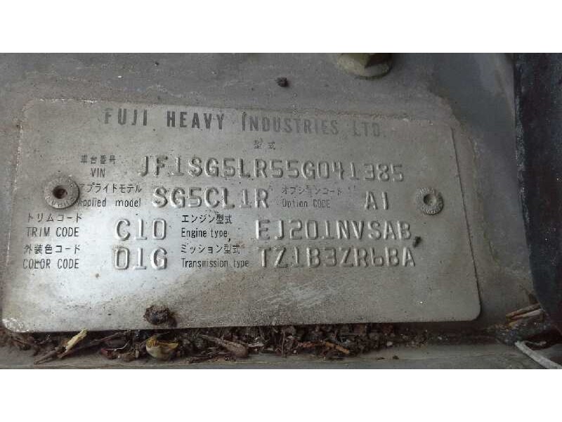 subaru forester s11 (sg) del año 2005