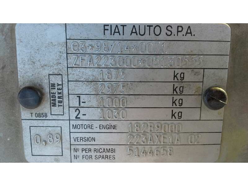 fiat doblo (119) del año 2002