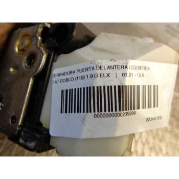 Recambio de cerradura puerta delantera izquierda para fiat doblo (119) 1.9 d elx referencia OEM IAM 0051843471  