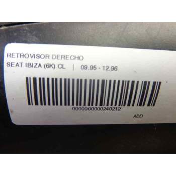 Recambio de retrovisor derecho para seat ibiza (6k) cl referencia OEM IAM   