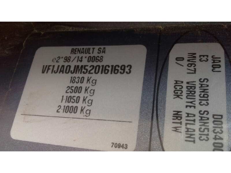 renault megane i scenic (ja0) del año 1999