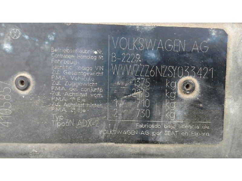 volkswagen polo berlina (6n1) del año 1994