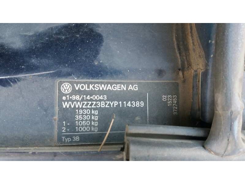 volkswagen passat berlina (3b2) del año 1999