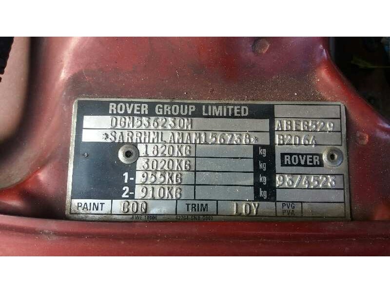 mg rover serie 600 (rh) del año 1994