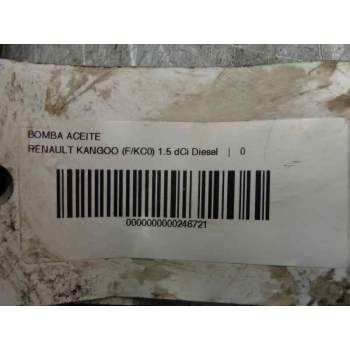 Recambio de bomba aceite para renault kangoo (f/kc0) 1.5 dci diesel referencia OEM IAM   