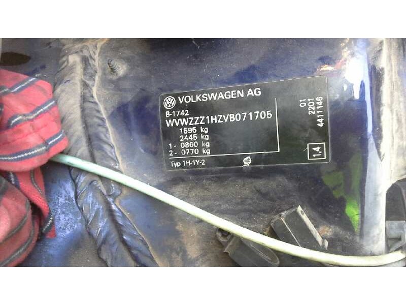 volkswagen golf iii berlina (1h1) del año 1996