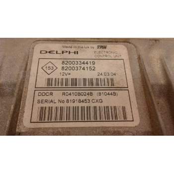 Recambio de centralita motor uce para renault scenic ii confort dynamique referencia OEM IAM 8200334419 R0410B024B 8200374152