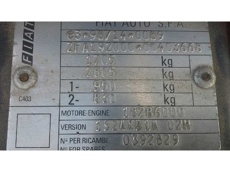 fiat stilo (192) del año 2003