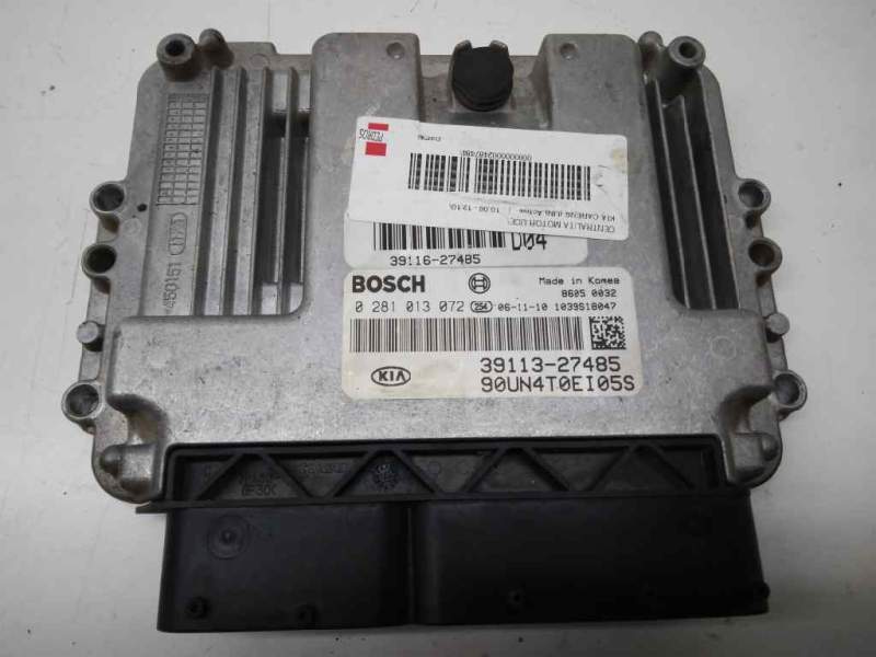 Recambio de centralita motor uce para kia carens (un) active referencia OEM IAM 0281013072 3911327485 1039S18047