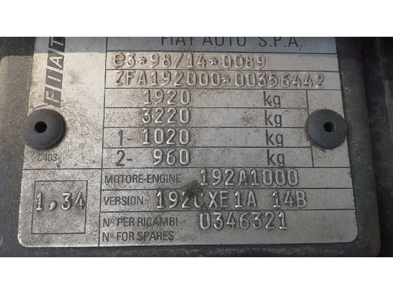fiat stilo multi wagon (192) del año 2003