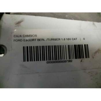 Recambio de caja cambios para ford escort berl./turnier 1.6 16v cat referencia OEM IAM 96WTCAC  6297