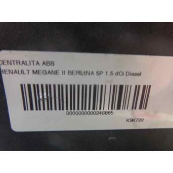 Recambio de centralita abs para renault megane ii berlina 5p 1.5 dci diesel referencia OEM IAM   