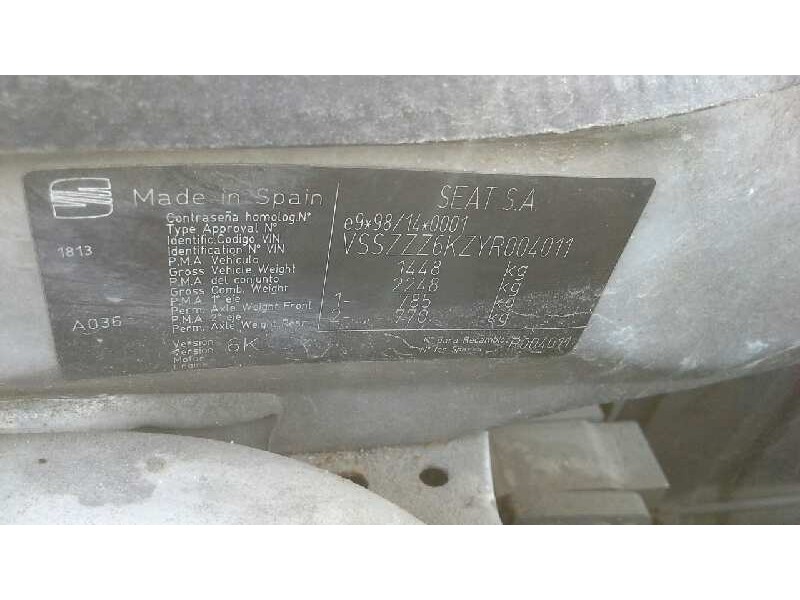 seat ibiza (6k1) del año 1999