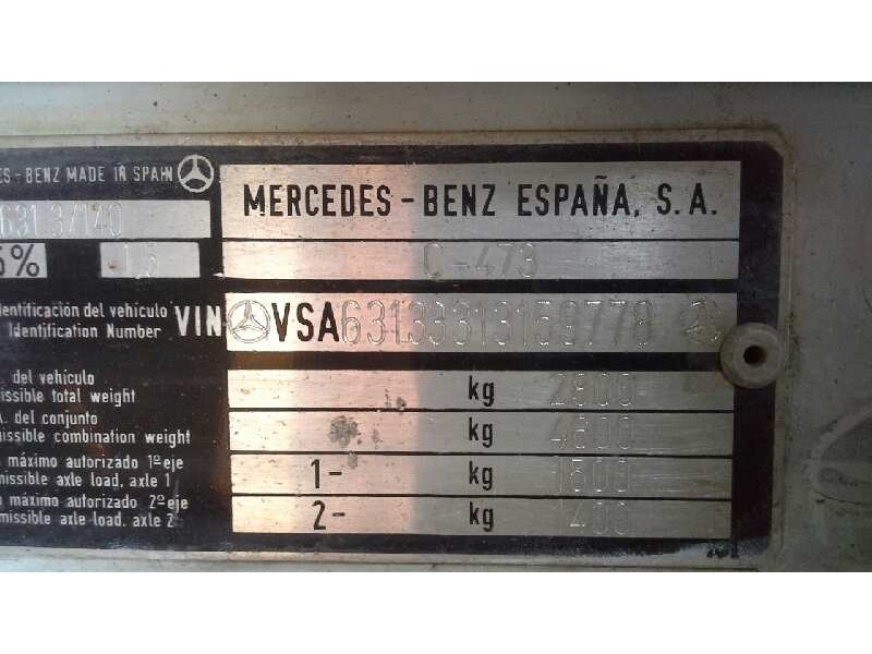 mercedes mb 100 d caja cerrada / combi del año 1994