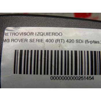 Recambio de retrovisor izquierdo para mg serie 400 (rt) 420 sdi (5-ptas.) referencia OEM IAM CRB107160PMP  