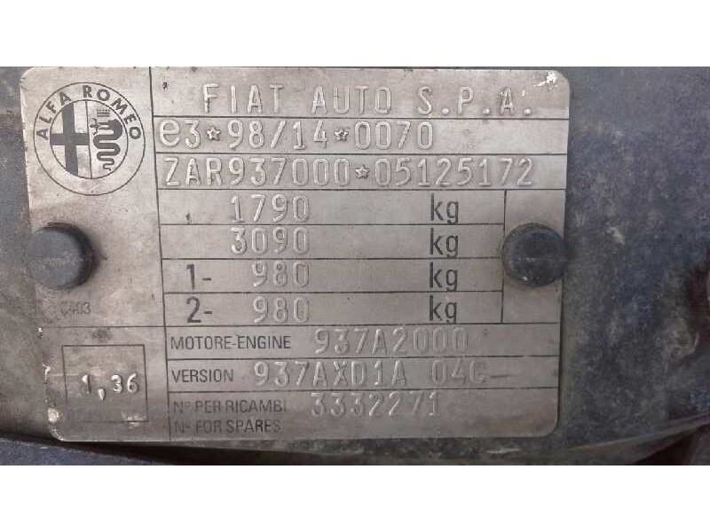 alfa romeo 147 (190) del año 2004