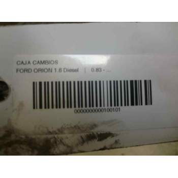 Recambio de caja cambios para ford orion 1.6 diesel referencia OEM IAM 89WTAU  7805