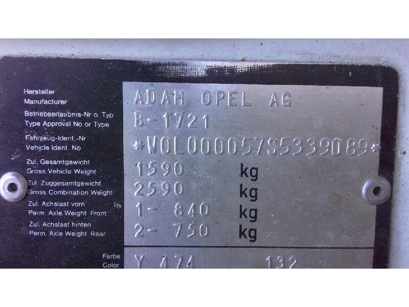 opel astra f berlina del año 1995