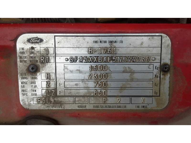 ford fiesta berl./courier del año 1992