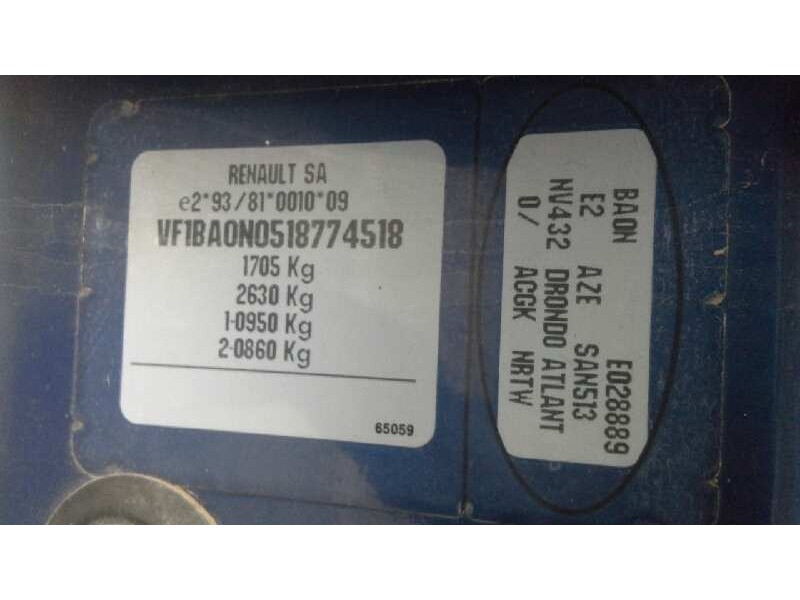 renault megane i berlina hatchback (ba0) del año 1998