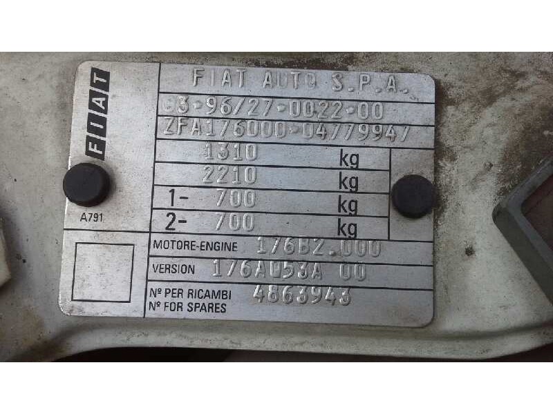 fiat punto berlina (176) del año 1998