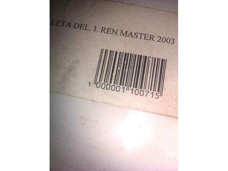 Recambio de aleta delantera izquierda para renault master 2.5 diesel referencia OEM IAM   8150