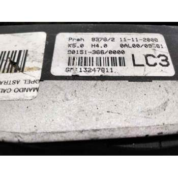 Recambio de mando calefaccion aire acondicionado para opel astra h ber. 1.7 16v cdti referencia OEM IAM 13247811  