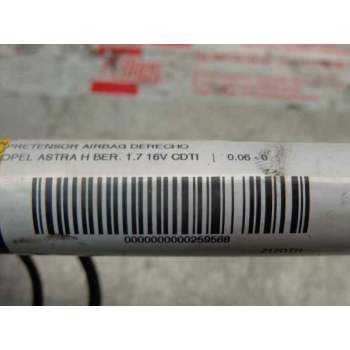 Recambio de pretensor delantero airbag derecho para opel astra h ber. 1.7 16v cdti referencia OEM IAM   