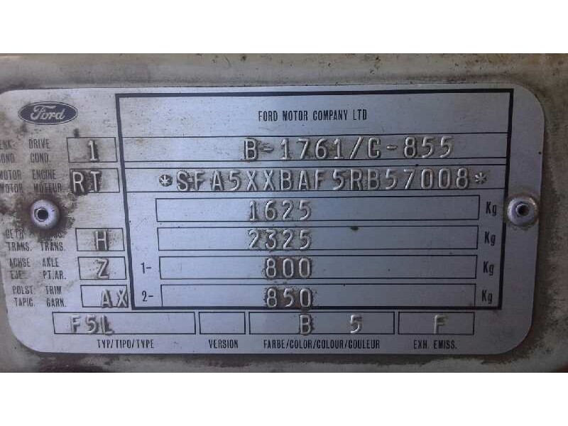 ford fiesta berl./courier del año 1994