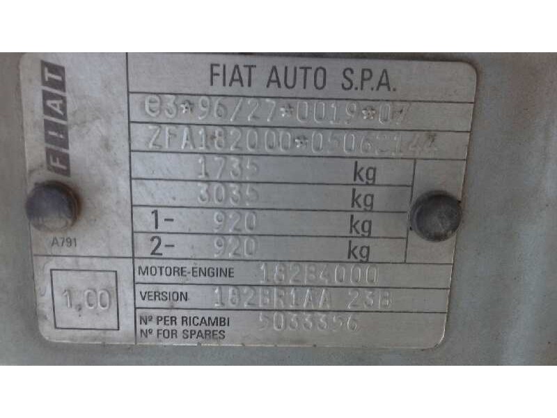 fiat brava (182) del año 2001