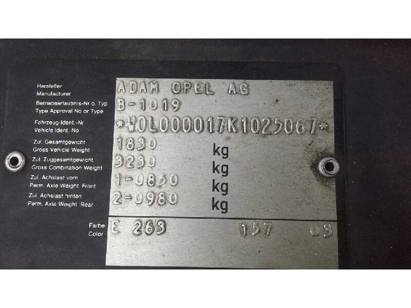 opel omega b del año 1989