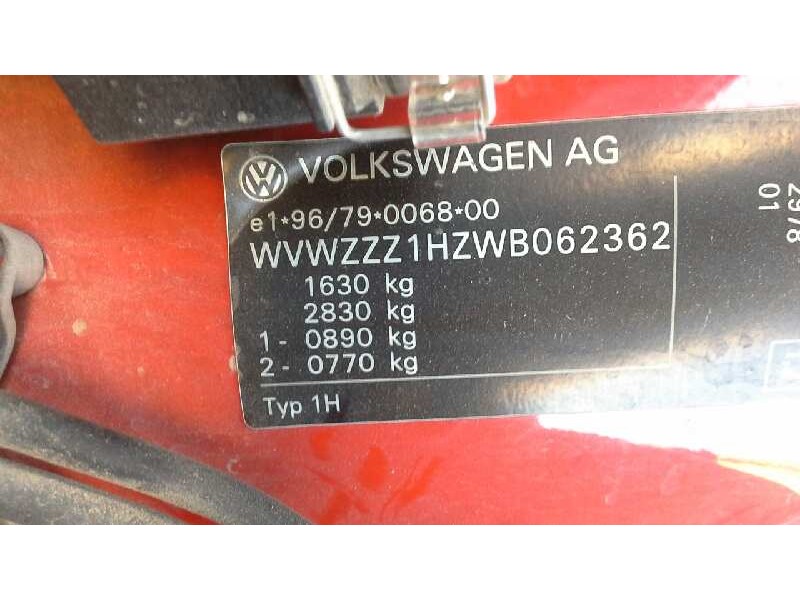 volkswagen golf iii berlina (1h1) del año 1997