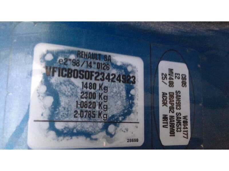 renault clio ii fase i (b/cbo) del año 2000