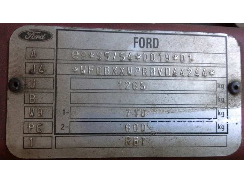 ford ka (ccq) del año 1998