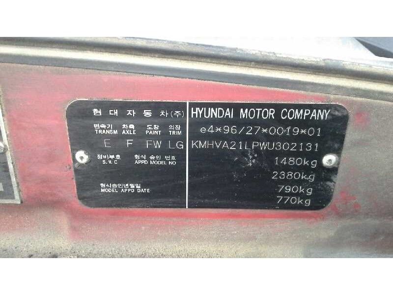 hyundai accent (x3) del año 1997