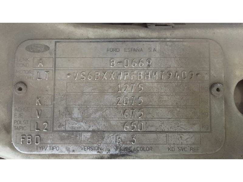 ford fiesta berl./express del año 1987