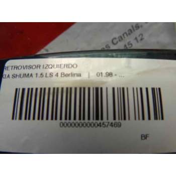Recambio de retrovisor izquierdo para kia shuma 1.5 ls 4 berlina referencia OEM IAM 0K2AC69180BXX  