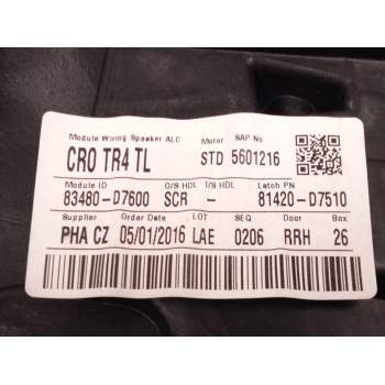 Recambio de elevalunas trasero derecho para hyundai tucson (tl, tle) 2.0 crdi referencia OEM IAM 83480D7600  