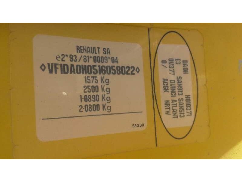 renault megane i coach/coupe (da0) del año 1997